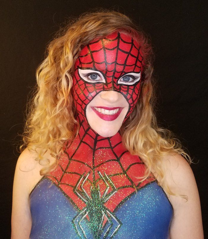 SPIDER WOMAN Body Painting Transformation Project — Steemit